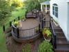 Curved Trex Deck with Flower Beds- Lansdale, Pa