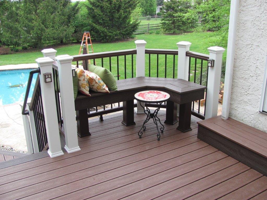 Custom Trex Benches for Decking- Amazing Deck
