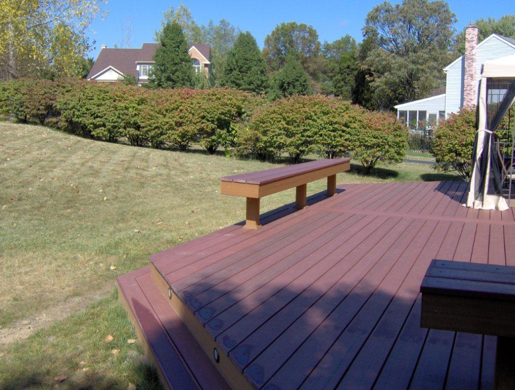Benches on Patio Contractor in Pa- Amazing Deck