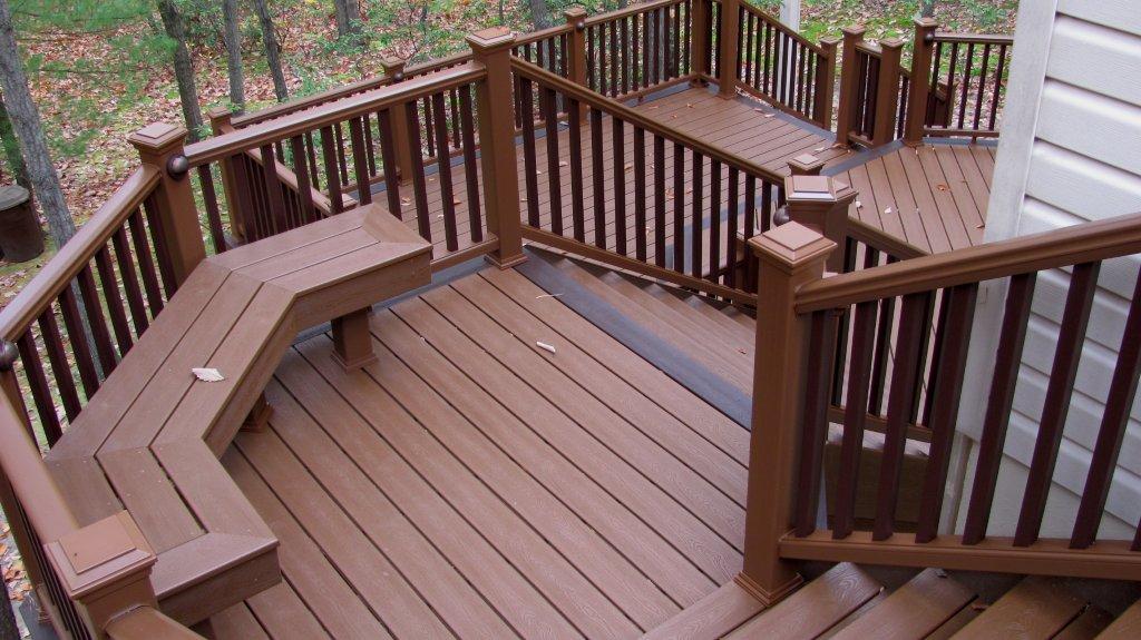Deck with seating