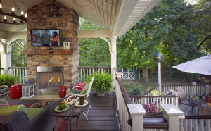 outdoor fireplace covered patios