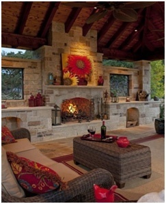 Unique Outdoor Fireplace Designs- Deck Fireplaces- Amazing Deck