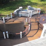 Curved Deck with Curved Patio Design- Deck and Patio Builders- Amazing Deck