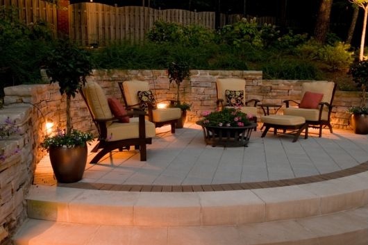 Outdoor Kitchen Deck And Patio Designs With Curves - Curved Patios Ideas
