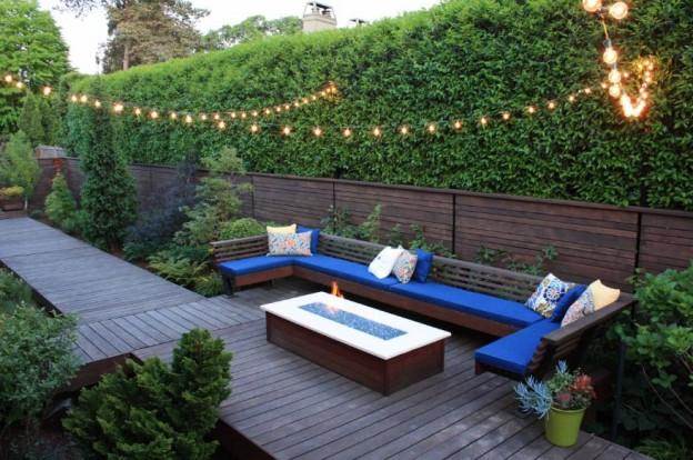 Patio Design with Hedges- Patio Contractor- Amazing Deck